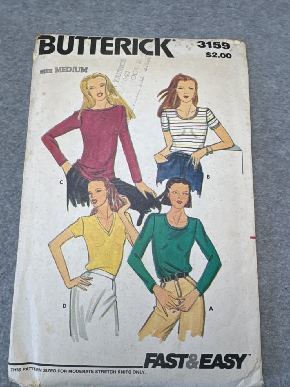 Butterick Sewing Pattern 3159 Size 12 14 Womens Shirt 1990s Uncut